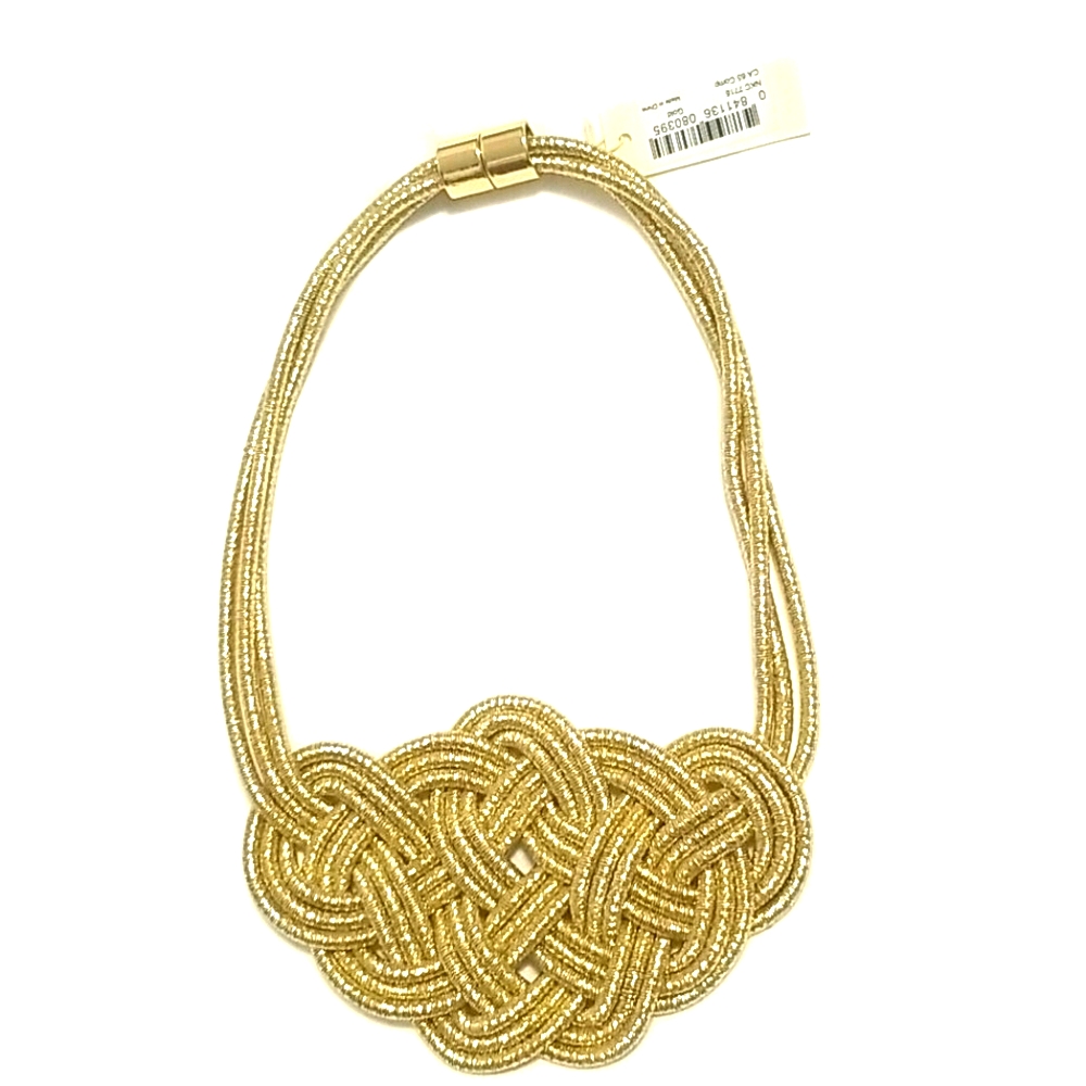 Amrita Singh Gold Tone Bib Necklace